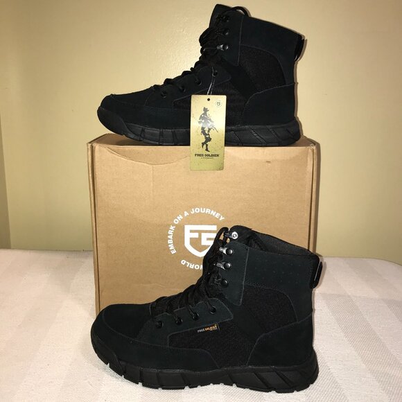 Men's Free Soldier Waterproof Hiking Work Tactical Boots Size: 10 (ACC0021) - Picture 16 of 16